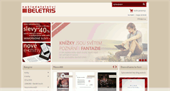 Desktop Screenshot of beletris.cz